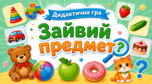 Дидактична гра «Зайвий предмет» 