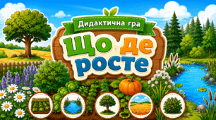 Дидактична гра «Що де росте»