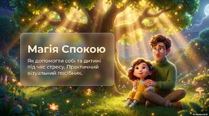 Стрес. Магія спокою.💙 Як подолати стрес: практичні поради для дітей і дорослих. Презентація+інфографіка
