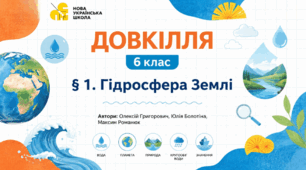 Гідросфера Землі. Презентація, інфографіка, робочий аркуш