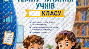 Журнал моніторингу темпу читання учнів 1–4 класів