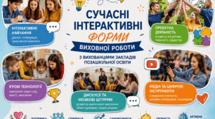 СУЧАСНІ ІНТЕРАКТИВНІ ФОРМИ ВИХОВНОЇ РОБОТИ  З ВИХОВАНЦЯМИ ЗАКЛАДІВ ПОЗАШКІЛЬНОЇ ОСВІТИ