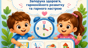 Комплект інформаційних плакатів «Режим дня дошкільника»