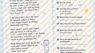 A Letter to My Friend | Reading Comprehension + Present Simple (A1–A2)