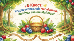 🍓🌞 Квест з української мови «Ягідна експедиція числівників». Числівник. Відмінювання та правопис числівників