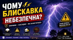 Чому блискавка небезпечна? | Як утворюється блискавка та як захиститися під час грози