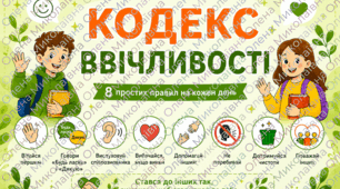 Плакат (постер) з елементами інфографіки🌟 "Кодекс ввічливості"