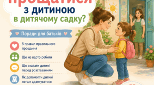 Консультація для батьків «Як правильно прощатися з дитиною в дитячому садку?»
