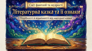 5 клас НУШ. Літературна казка та її ознаки. Подібності й відмінності від народної казки. Презентація, інфографіка, робочий аркуш