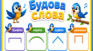Комплект "Будова слова"  + 20 карток