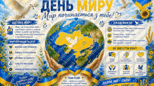 💛💙🌿🕊️Постер "День Миру"🌿🕊️🌿🕊️