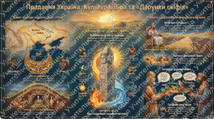 Інфографіка КУЛЬТУРА Й ВІРА ДАВНІХ УКРАЇНЦІВ. ІСТОРИЧНЕ ОПОВІДАННЯ ІВАНА БІЛИКА «ДАРУНКИ СКІФІВ»»  8 клас  НУШ