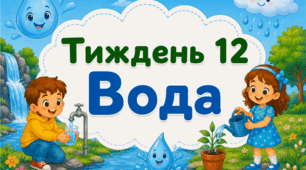 Тематичний тиждень "Вода" 1 клас НУШ Стіна слів