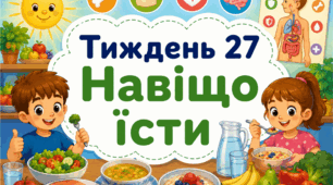 Тематичний тиждень "Навіщо їсти" 1 клас НУШ Стіна слів