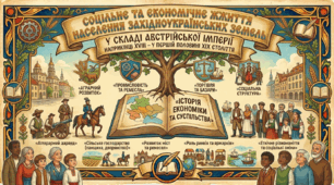 Соціальне та економічне життя населення західноукраїських земель у складі Австрійської імперії наприкінці ХVӀӀӀ – у першій половині ХӀХ століття.
