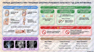 § 22. Надання першої допомоги в разі ушкоджень опорно-рухового апарату. Матеріали до уроку
