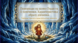 5 клас НУШ. Ганс Крістіан Андерсен. Казка "Снігова королева". Перешкоди на шляху Герди, її помічники. Характеристика образу дівчинки. Презентація, інфографіка, робочий аркуш