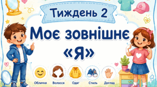 Тематичний тиждень "Моє зовнішнє Я" 2 клас НУШ Стіна слів