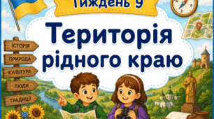 Тематичний тиждень "Територія рідного краю" 2 клас НУШ Стіна слів