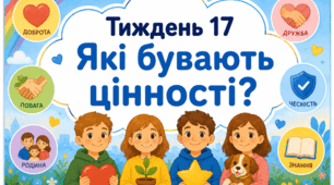 Тематичний тиждень "Які бувають цінності" 2 клас НУШ Стіна слів