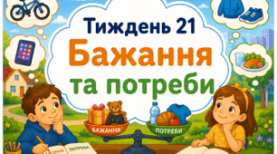 Тематичний тиждень "Бажання та потреби" 2 клас НУШ Стіна слів
