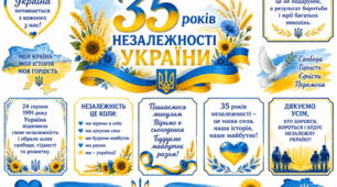 Оформлення 35 років незалежності України