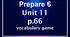 Презентація-гра Prepare 6 Units 11-20 -10 presentations Vocabulary Games(p. 66,70,78,82,88,92,100,104,110,114) for Reading Pages