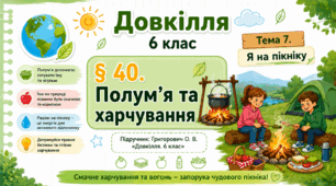 Полум’я та харчування. Презентація, інфографіка, робочий аркуш