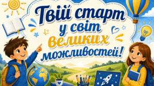 Перше вересня. День знань. Розтяжка.