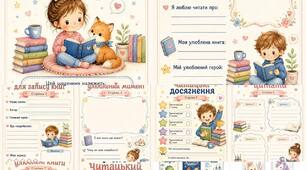 📚 Читацький щоденник для дітей