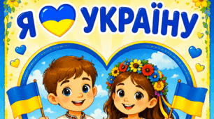 Банер патріотичний "Я люблю Україну"