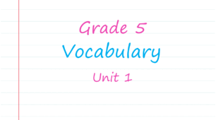 Prepare 5. Unit 1. Vocabulary