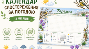 Календар спостереження за погодою