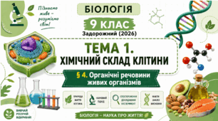 Органічні речовини живих організмів. Презентація, інфографіка, робочий аркуш