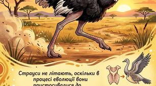 Чому страуси не літають