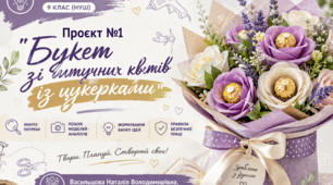 Конспект уроку «Захист проєкту "Штучні квіти з цукерками"» ( з додатками: картки).
