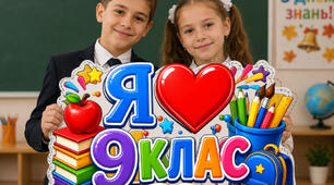 🎓 Фотобутафорія «Я ❤️ 9 клас» 📚✨