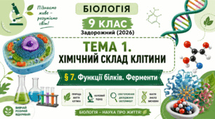 Функції білків. Ферменти. Презентація, інфографіка, робочий аркуш