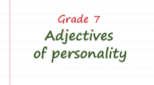 Prepare 7. Adjectives of personality. Робочий аркуш