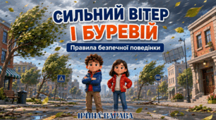 Презентація "Буревій і сильний вітер. Правила безпечної поведінки"