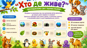 Дидактична гра "Хто де живе?"