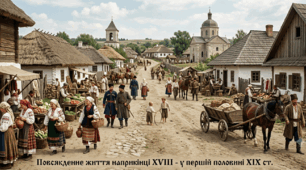 Повсякденне життя наприкінці XVIII - у першій половині XIX ст.