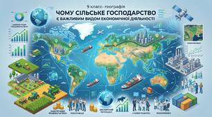 Презентація з географії 9 клас НУШ: Чому сільське господарство є важливим видом економічної діяльності