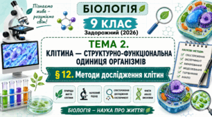 Методи дослідження клітин. Презентація, інфографіка, робочий аркуш