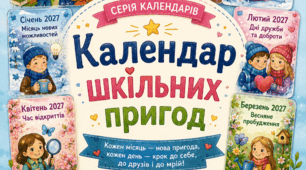 Календар шкільних пригод 2026–2027. Комплект мотиваційних матеріалів для учнів 1–6 класів (9 календарів + дипломи + мотиваційні картки)
