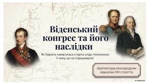 Презентація "Віденський конгрес та його наслідки" НУШ