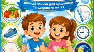 Комплект плакатів «Здоровий спосіб життя» для дітей дошкільного віку