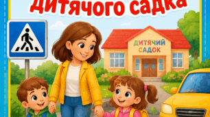 Серія плакатів «Безпечна дорога до дитячого садка»