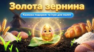 🌾 Нова інтерактивна казка-презентація "Подорож Золотої зернинки"! 🌾