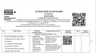Календарне планування з фізичної культури для 9 класу НУШ. Кожен модуль окремо